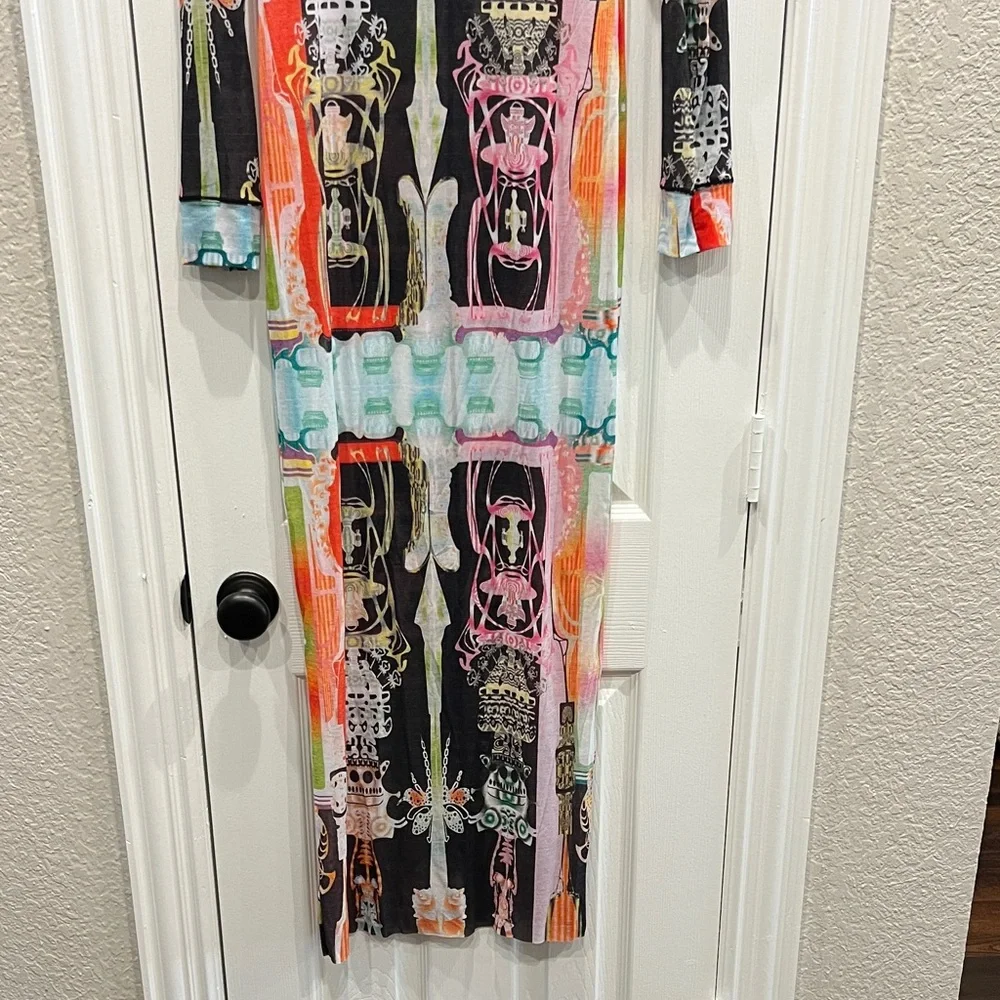 SKIMS long dress with tattoo print - Picture 5 of 7